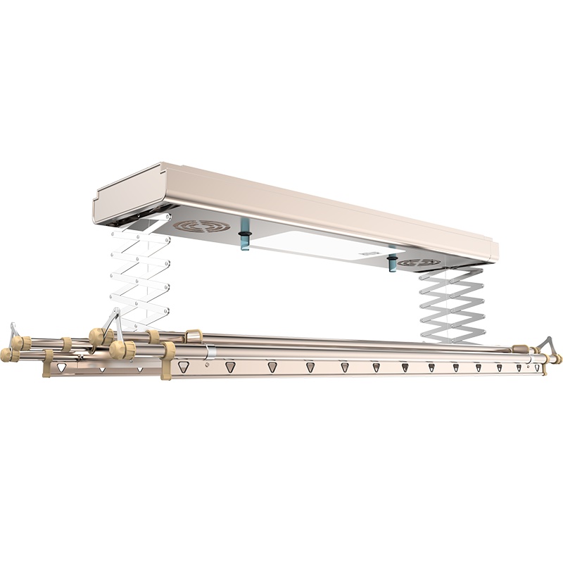 安华卫浴(ANNWA)智能无线遥控伸缩照明智能晾晒双杆式阳台自动升降晾衣架智能晾衣架