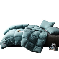 吉岳Giyou羽绒被 2019新款100支精梳全棉磨毛面料填充国标90鸭绒鹅绒95鹅绒冬季保暖被子被芯