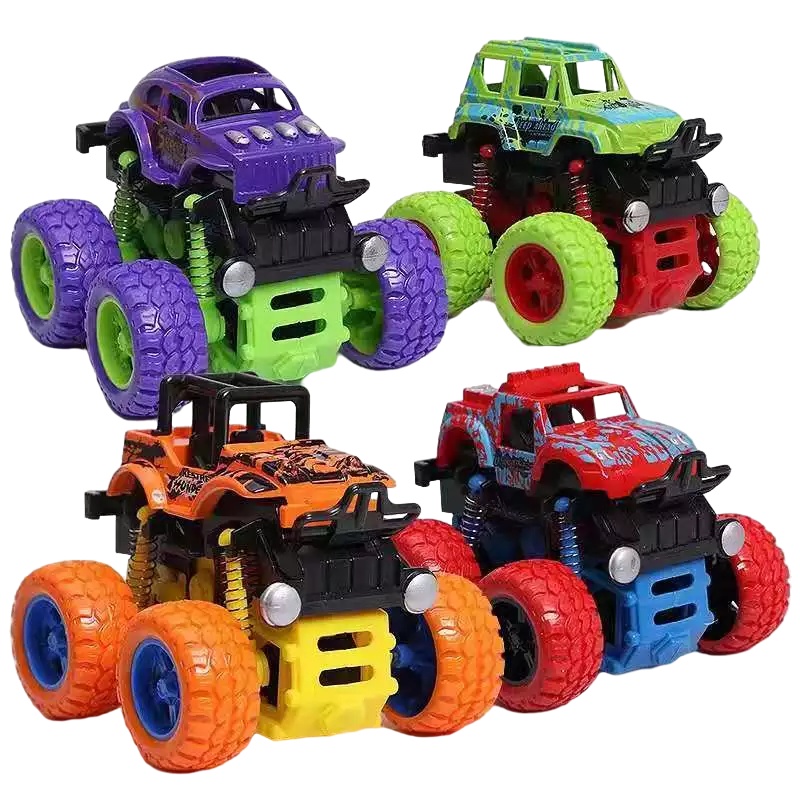 乐加酷 儿童玩具车惯性四驱越野车儿童玩具男孩女孩模型车可翻滚扭转宝宝小汽车