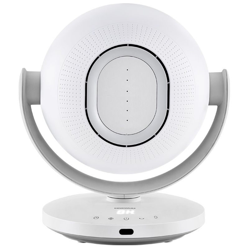 大宇(DAEWOO)球形空气循环扇无叶风扇 电风扇 智能遥控家用节能 台式风扇 F7白色