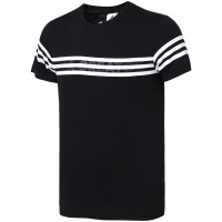 【自营】adidas阿迪达斯男子短袖T恤圆领休闲运动服CX5029 L CX5029黑+白