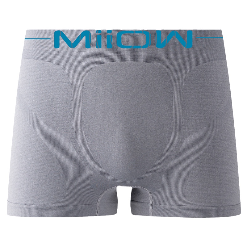 猫人男士内裤青年运动四角短裤无缝一体潮透气舒适平角裤