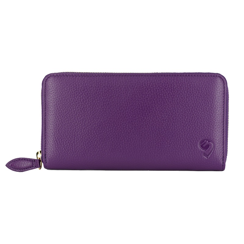 MASCOMMA头层牛皮盘拉链钱包票夹手拿包 6A008