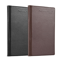 齐心 A1556 办公必备硬皮名片册 180张 黑 (单位:本)