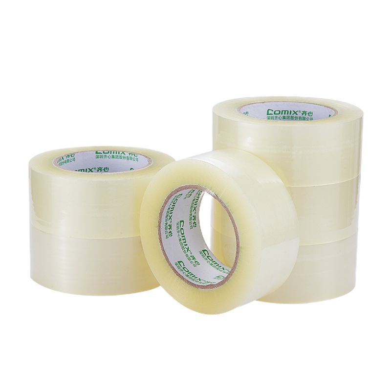 齐心(COMIX)打包封箱宽胶带 封箱胶带 办公文具 JP6020-6 6卷/筒 1筒价格