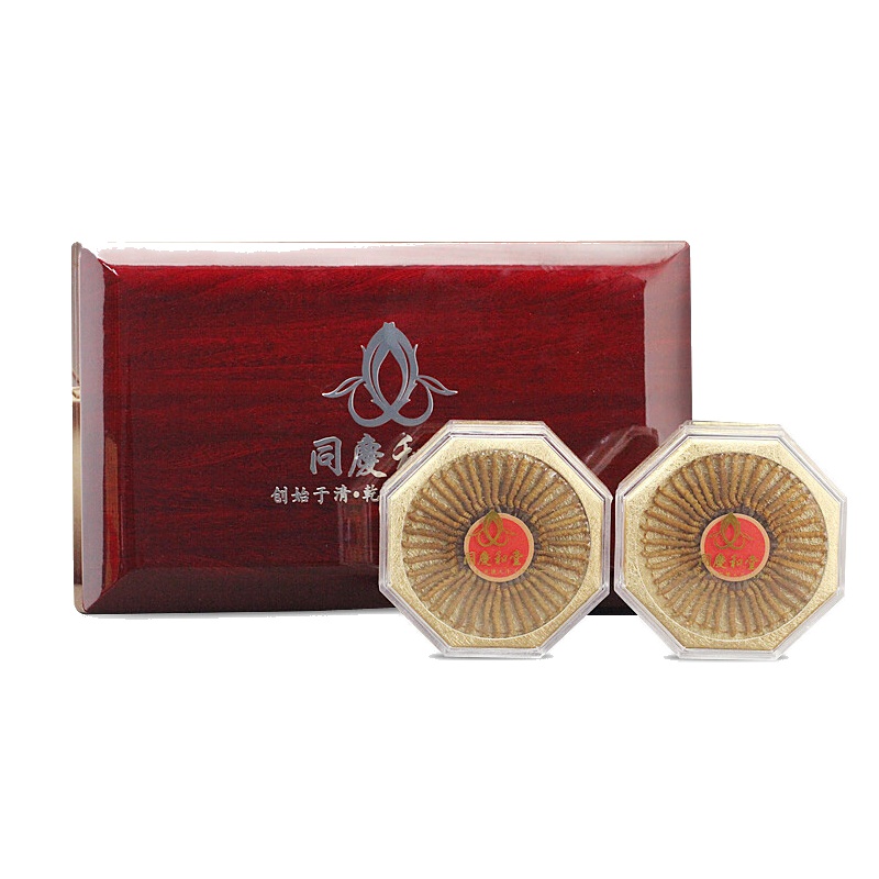 同庆和堂 冬虫夏草 青海玉树野生精挑品质 正品虫草 5条/克 8g*2 礼盒装