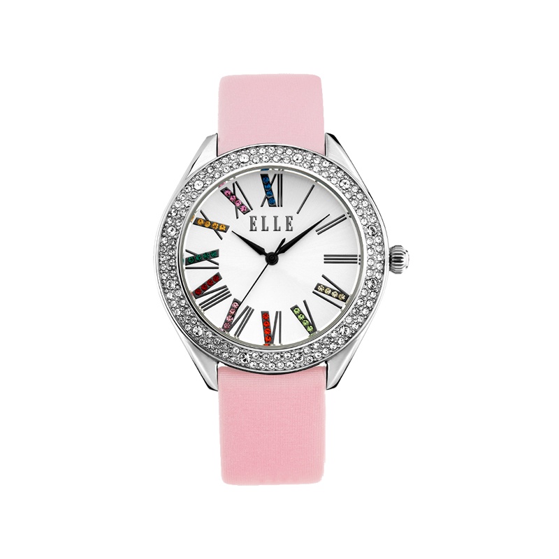 ELLE Rainbow系列时尚镶嵌法式女士腕表