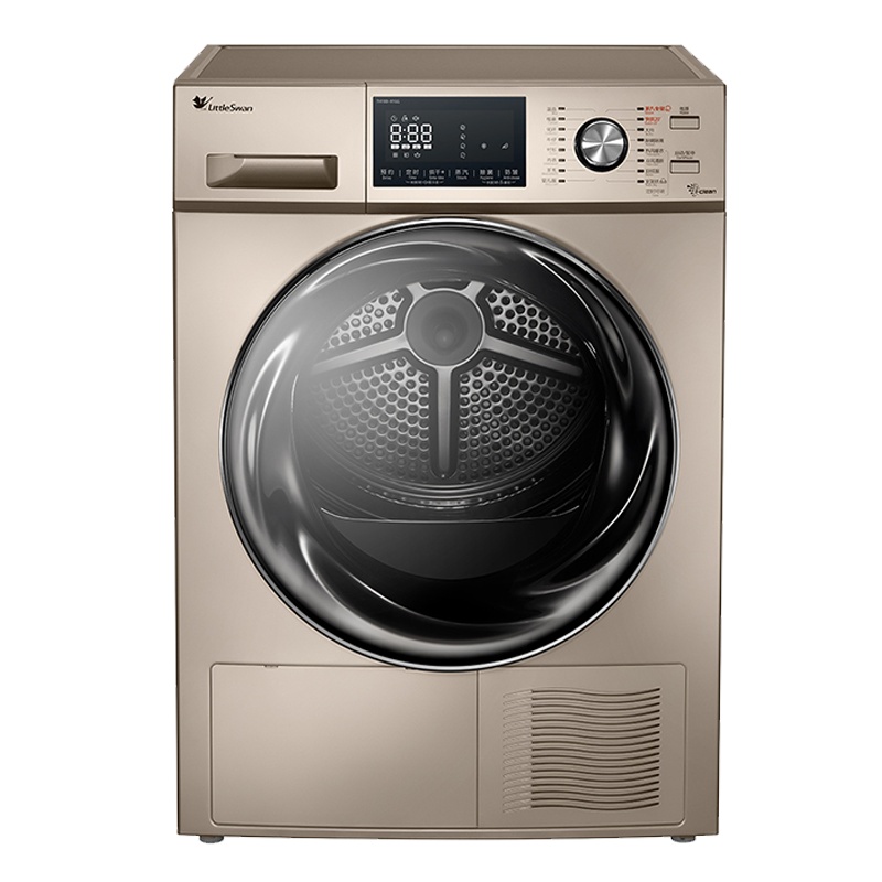 小天鹅（Little Swan）小天鹅10公斤热泵式干衣机烘干机金色家用 低温蒸汽免熨 TH100-H16G