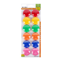 晨光(M&G) 磁铁吸铁石 磁扣磁吸磁粒磁钉六色磁扣 3012 12粒装(30mm)F1836