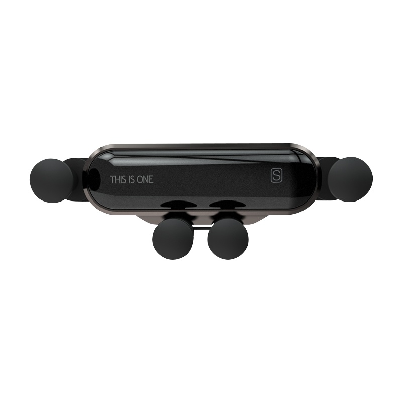 COY车载手机支架汽车导航支架出风口卡扣式重力通用支架华为小米苹果 一条S(五金版)重力车载支架(宝石青)