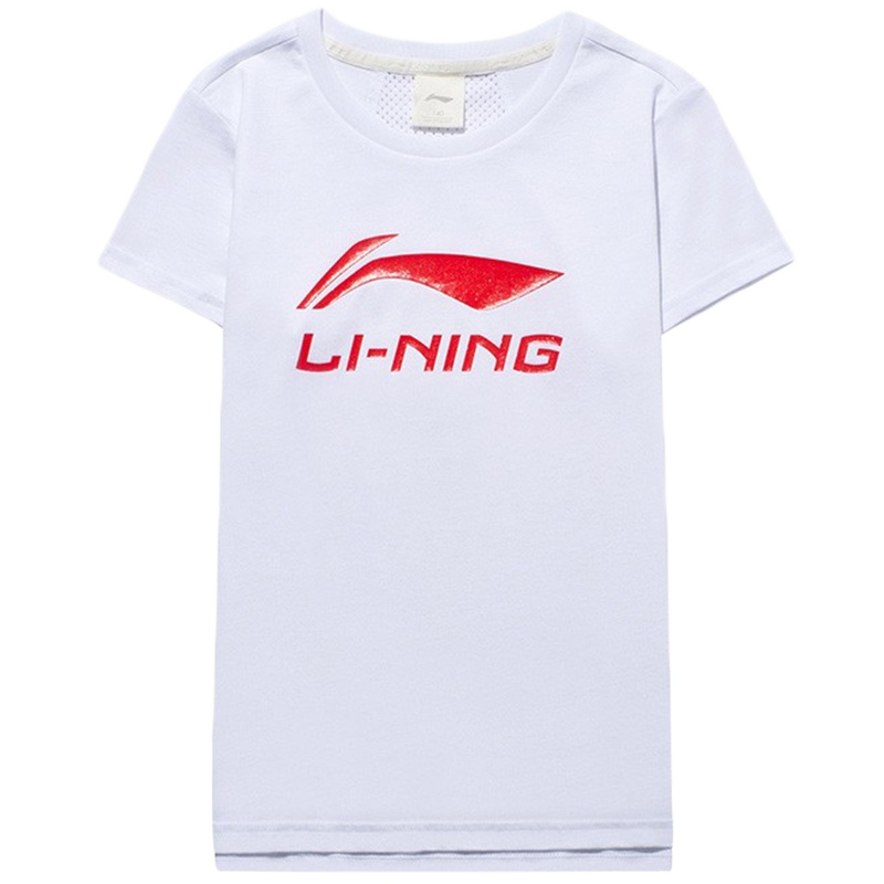 李宁童装女童T恤夏季新品运动休闲经典短袖文化衫