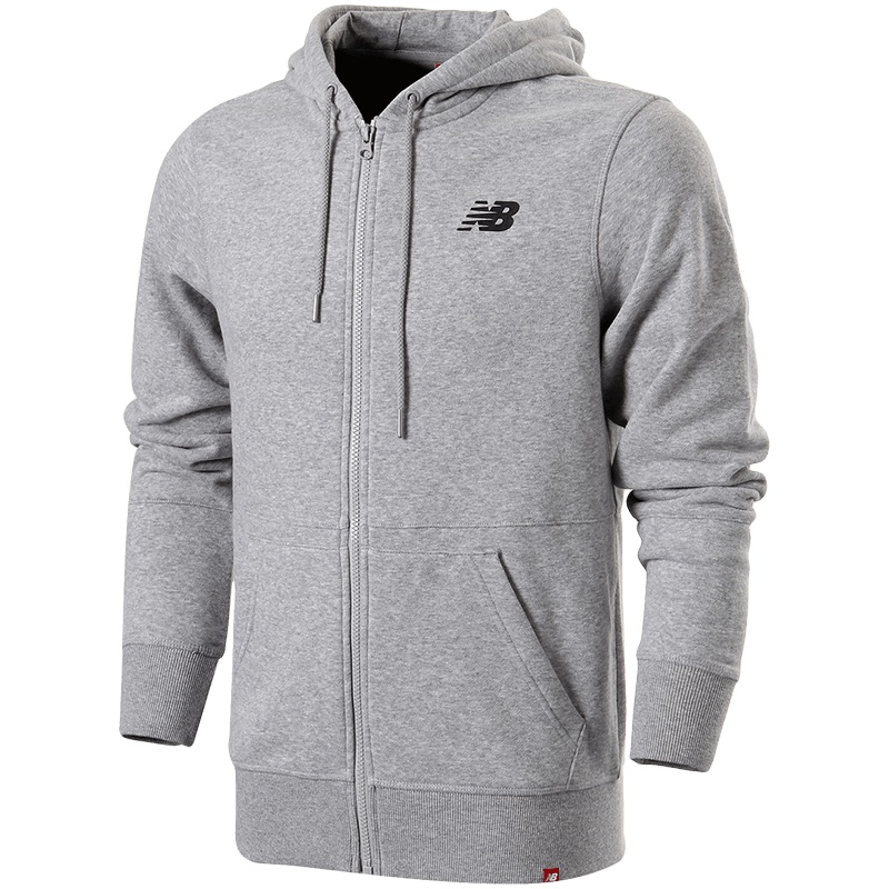 New Balance/NB男装夹克连帽针织外套运动服AMJ81591 黑色 S