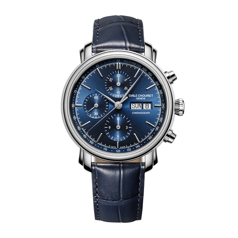 (Emile Chouriet)瑞士艾米龙表莱蒙系列多功能计时男士机械表22.1168.G42.6.6.98.2