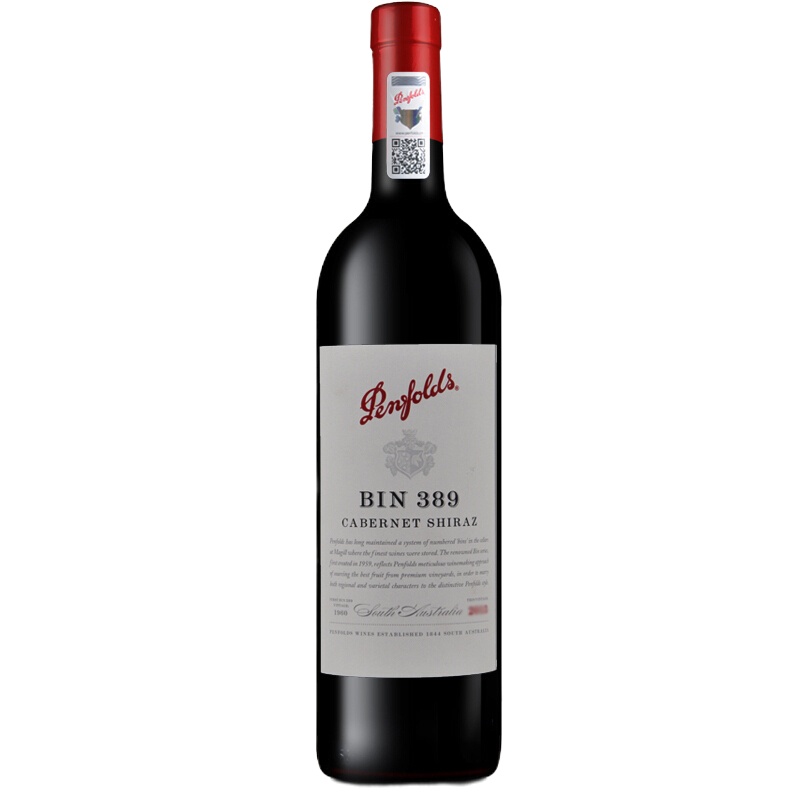 奔富(Penfolds)Bin389赤霞珠设拉子红葡萄酒 750ml 6瓶/箱