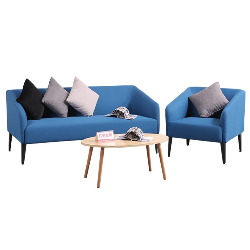 [红心家居]现代沙发茶几组合套装简约三人位布艺休闲沙发