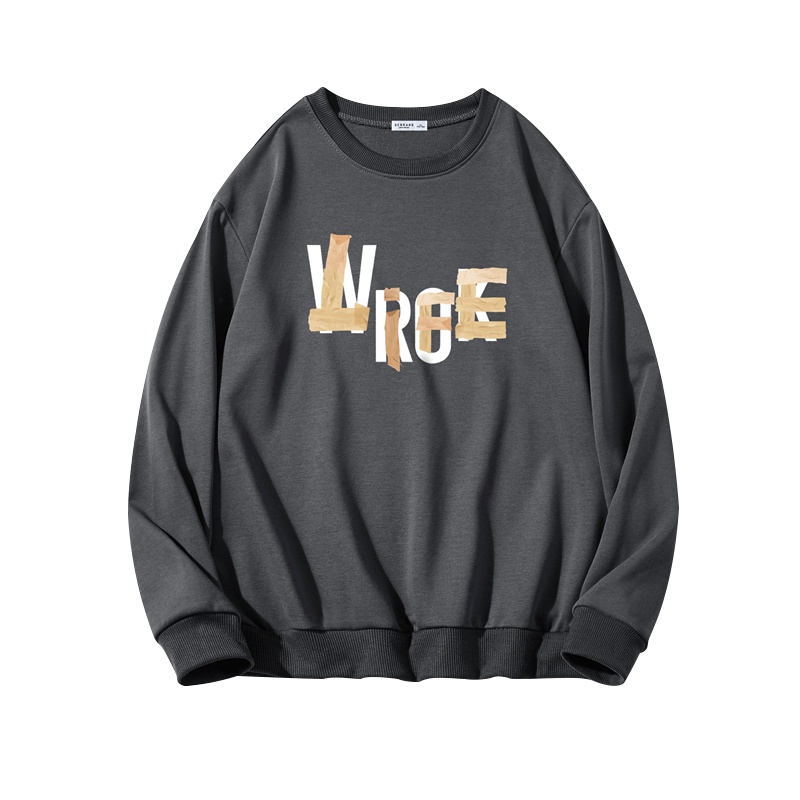 DEBRAND卫衣男春季新款潮流宽松休闲长袖t恤圆领套头外套男装上衣