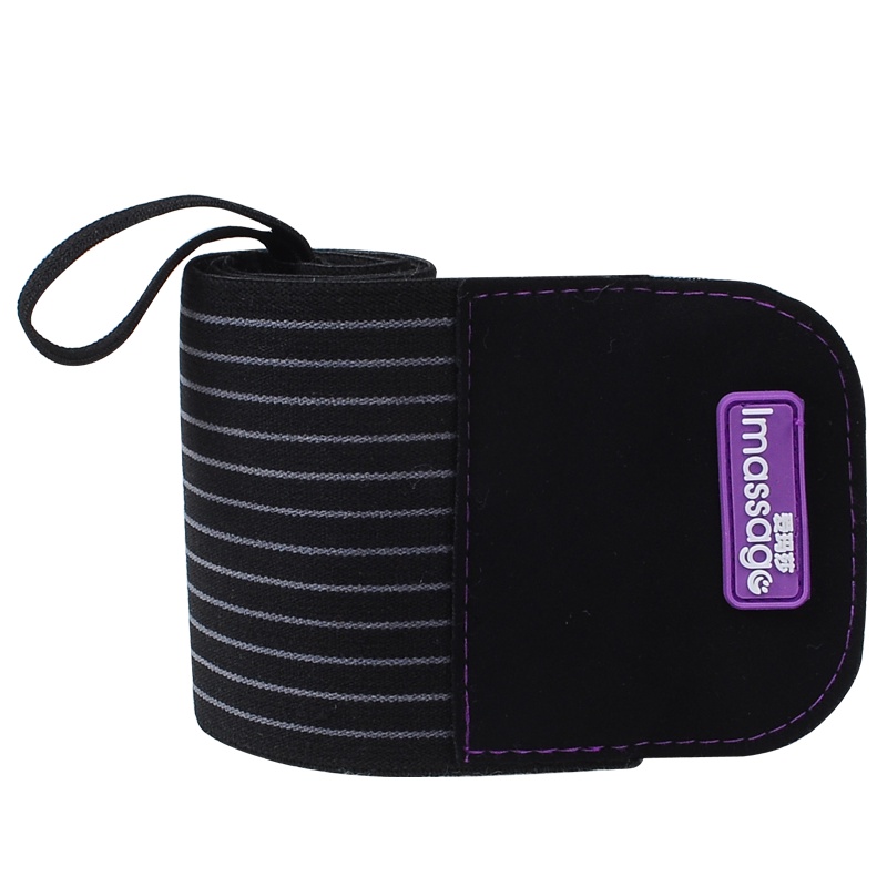 爱玛莎力量举加压护腕绷带绑带运动手腕扭伤助力带健身手套男女训练举重 黑色（1对）