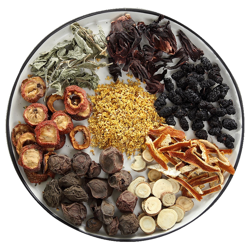 10包装洪晟翔正宗老北京酸梅汤原料包100gX10袋 商用天然桂花乌梅干酸梅粉自制袋装每包煮6斤