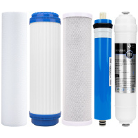 创新者 净水器滤芯通用套装10寸家用饮水机配件PP棉活性炭压缩碳三级过滤 RO反渗透半年套装(6支装)