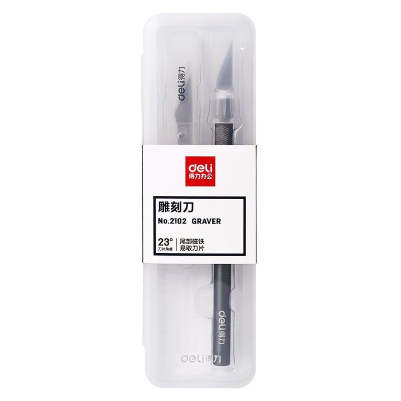 得力(deli) 雕刻刀 刀柄为圆柱形(单位:把)
