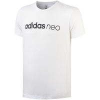 【自营】adidas阿迪达斯NEO男装LOGO款短袖T恤CD3171 L CD3171白色