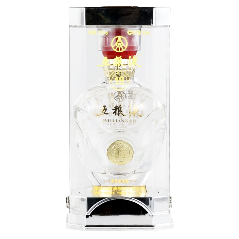 [老酒]五粮液52度 浓香型白酒整箱礼盒 18五粮液 2010年 52度500ml 单瓶