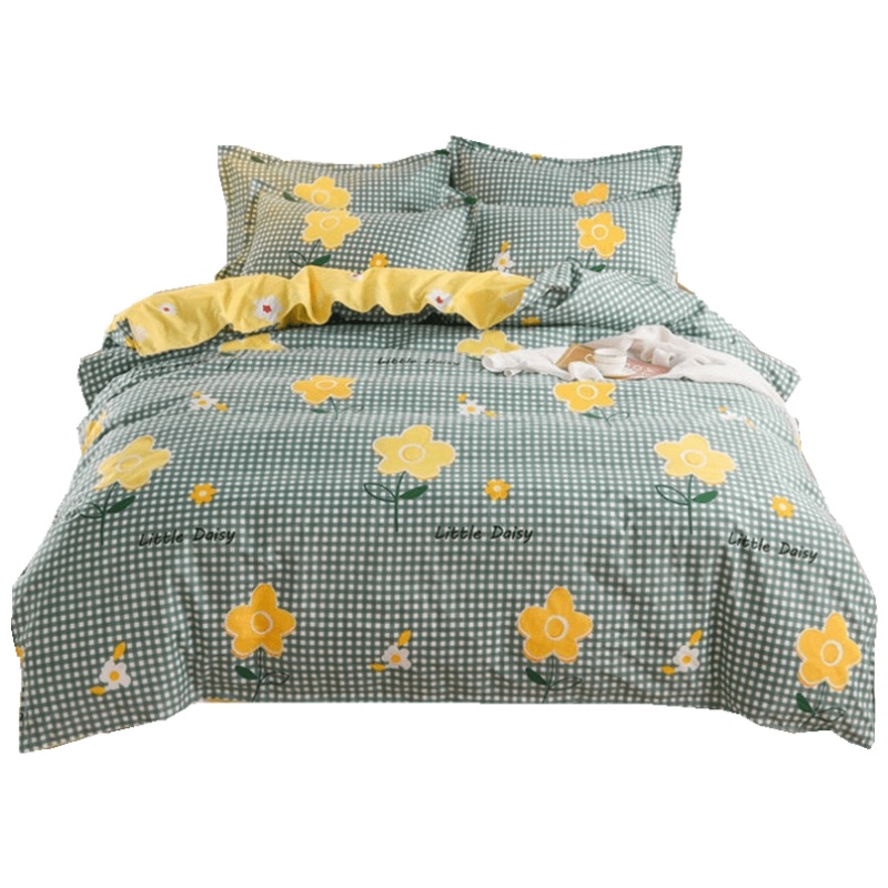 森朴加厚纯棉磨毛四件套新款全棉宿舍床单被套床上用品