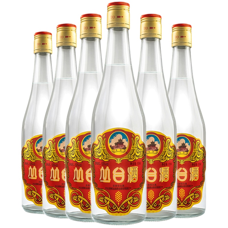 [中华老字号]河北供销馆 丛台酒 53度职工佳酿 500ml*6瓶整箱装 浓香型白酒纯粮食口粮酒 邯郸特产