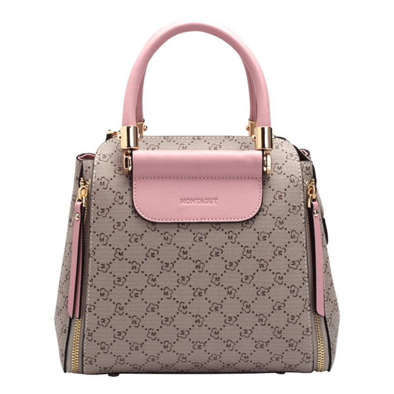 梦特娇女包时尚名媛印花手提包春季新款女士PVC单肩斜挎包