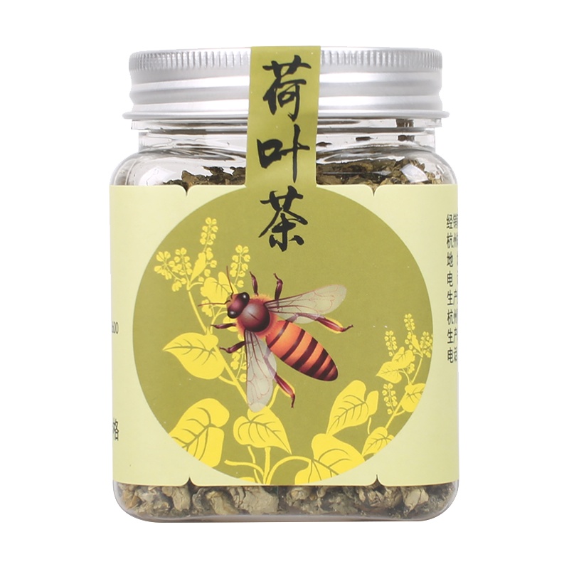 胡庆余堂90g荷叶茶罐装自用罐纯花草茶泡茶泡水养生茶