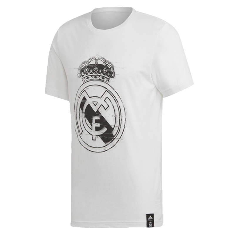 阿迪达斯(adidas)男士REAL DNA GR TEE皇马足球训练圆领运动T恤 DP5191