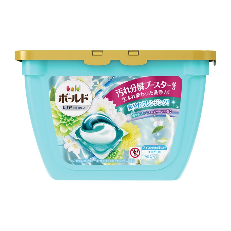 [添加柔顺剂]宝洁(Procter&Gamble) 3D洗衣凝珠 浅蓝色百合花香型 18颗 /17颗 新老版随机发货
