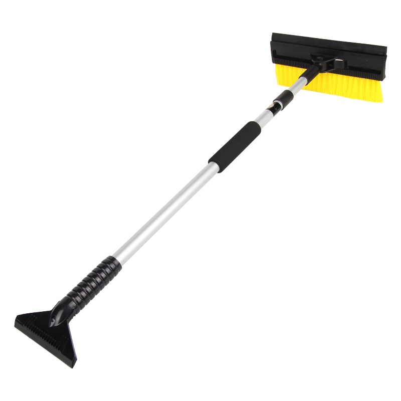 趣行 雪清灵AX-14三合一伸缩加长冰雪铲 轻量型铝合金78-128cm长 折叠刷头SUV用汽车除霜除冰除雪工具