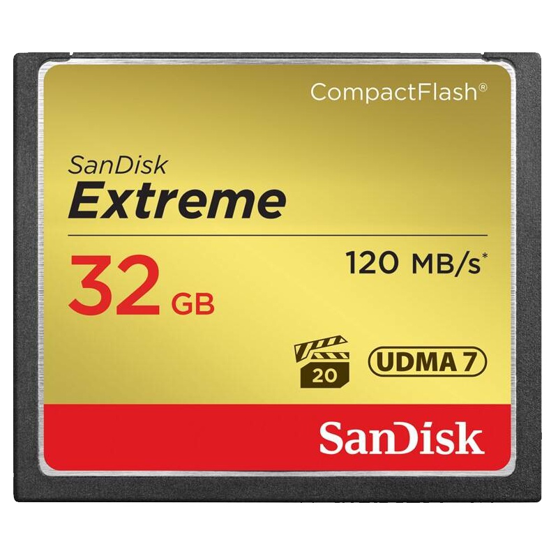 闪迪(SanDisk)32GB CF卡 UDMA7至尊高速读120MB/s写85MB/s单反相机存储卡