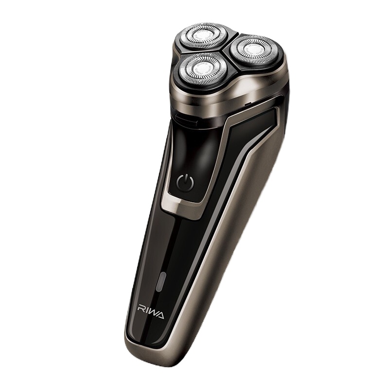 雷瓦男士剃须刀电动锂电快充刀头水洗大功率RA-5309 黑色
