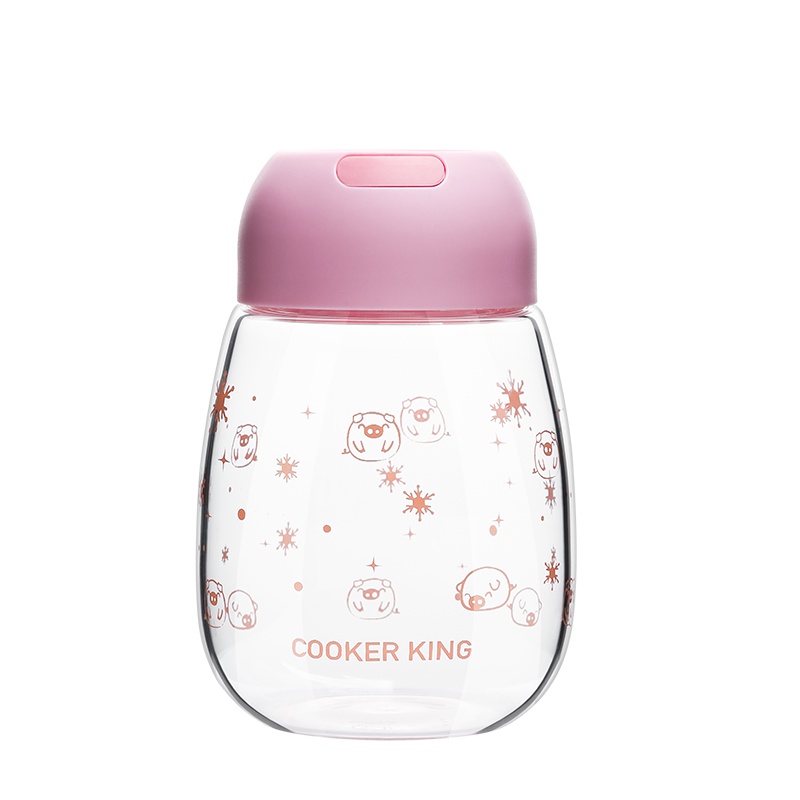炊大皇萌Q小猪系列单层玻璃杯