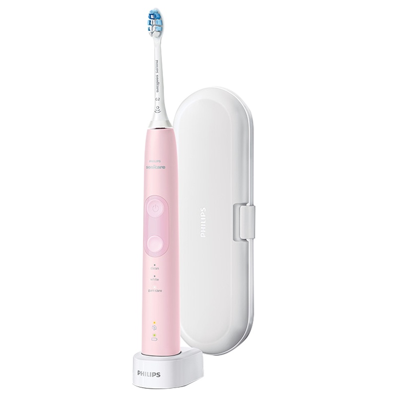 飞利浦电动牙刷HX6856成人充电式声波震动牙刷软毛小美刷