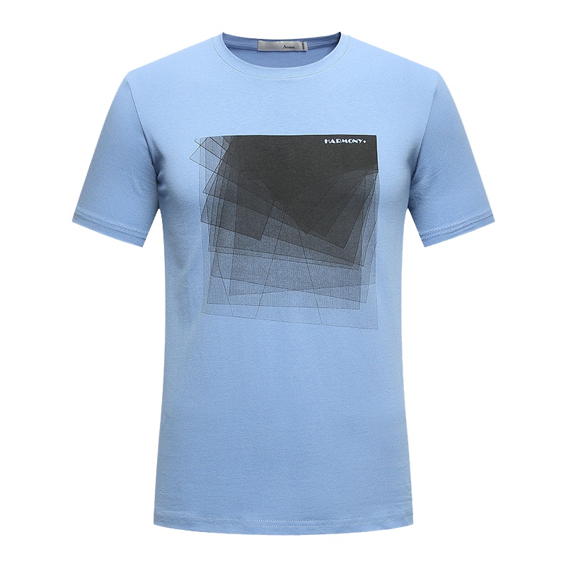 Artsdon/阿仕顿男装趣味印花短袖T恤夏季时尚圆领T恤男