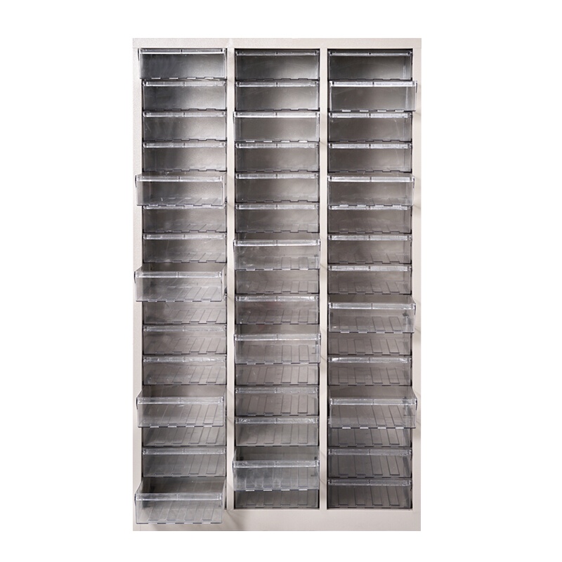 全简家具零件柜票据柜A4纸文件柜螺丝盒电子元件资料收纳柜45抽透明不带门1385*800*340