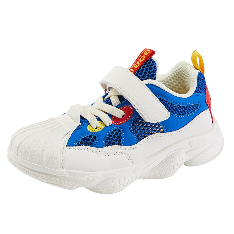 BOBDOG HOUSE巴布豆童鞋2019夏季镂空儿童运动鞋女童鞋子男童透气网面网鞋M9249