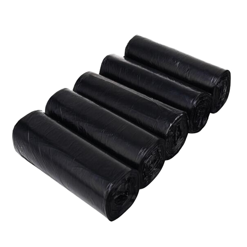 得力(deli)5卷(150只)办公生活大号垃圾袋50*60cm 黑色33071