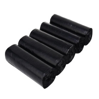 得力(deli)5卷(150只)办公生活大号垃圾袋50*60cm 黑色33071