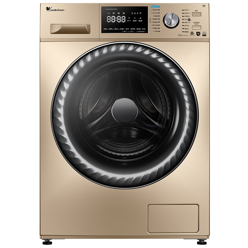 小天鹅(LittleSwan) 10公斤洗干一体机 滚筒洗衣机全自动 洗烘一体 智能家电 TD100V866WMADG