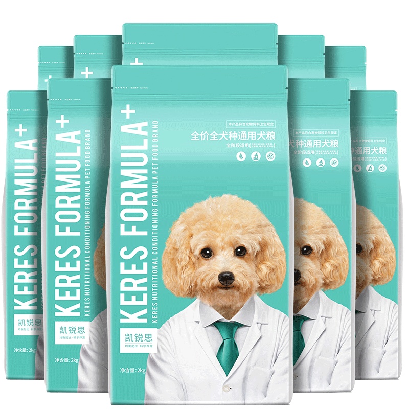 凯锐思狗粮全犬种通用幼犬成犬大型犬金毛拉布拉多哈士奇天然粮40斤装