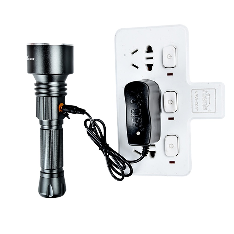 双童 ST-3116 LED强光手电筒变焦可充电超亮远射防身巡逻户外便