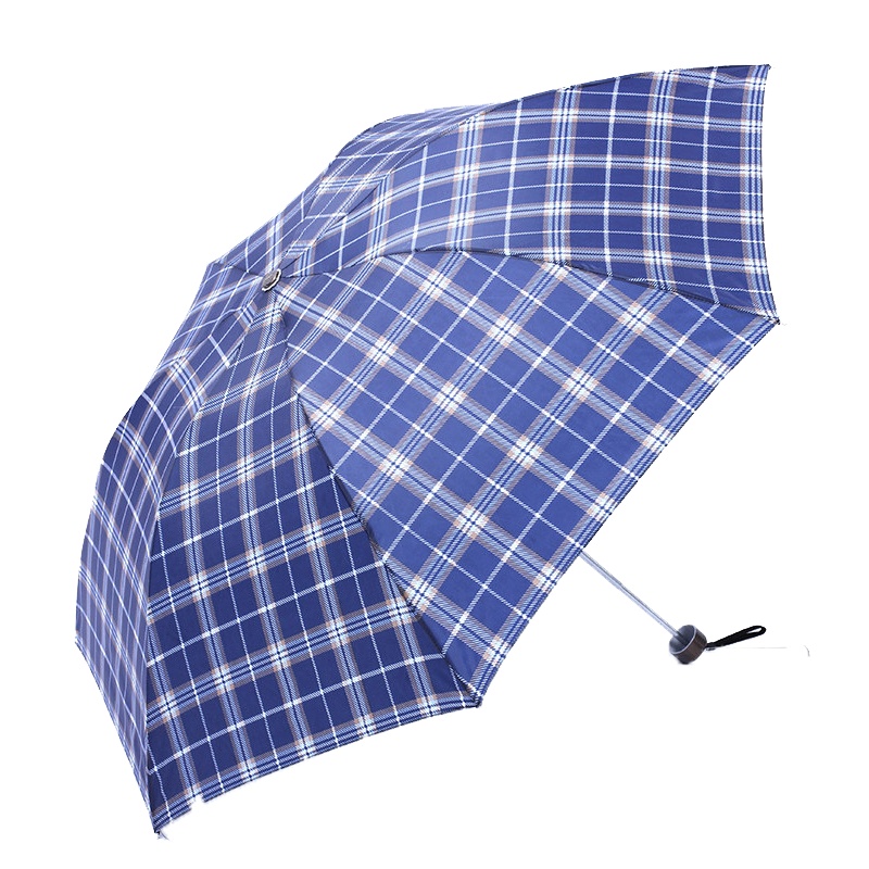 天堂 339S苏格兰风格格子三折晴雨伞男女商务伞57cm*7骨