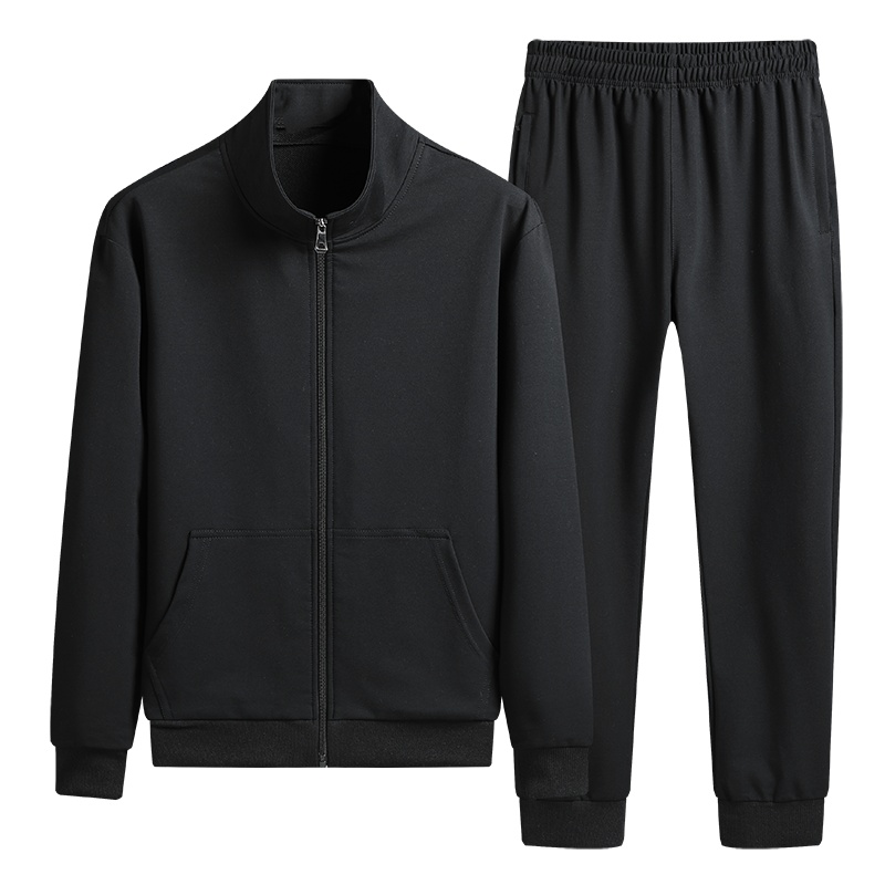 赛丹狐春秋季韩版潮流卫衣休闲运动套装男士开衫立领