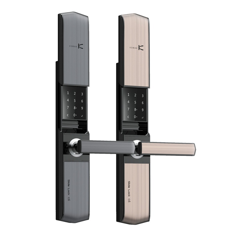 兴印XINGYIN-金指码C6双滑盖指纹锁家用防盗门智能门锁密码锁 琉璃金