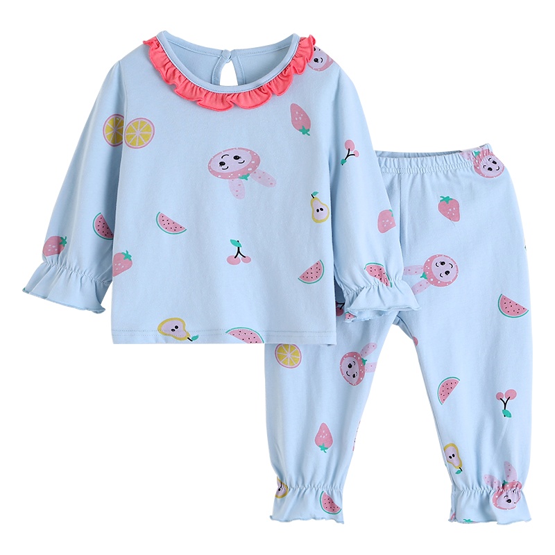 南极人儿童睡衣春秋保暖套装宝宝秋冬纯棉家居服女童全棉秋衣裤