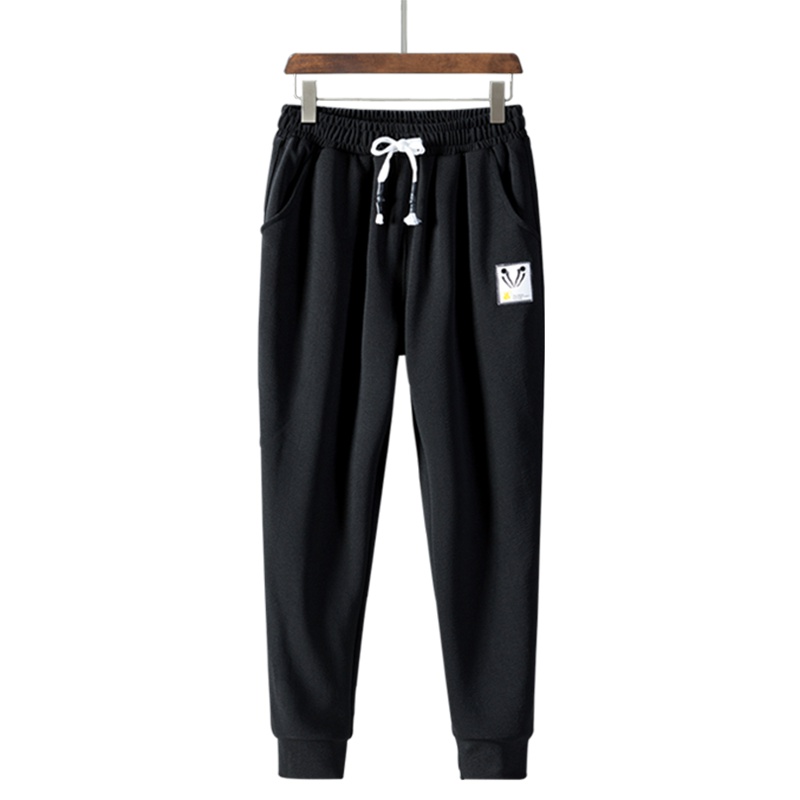 稻草人(Mexican)夏季薄款韩版潮流裤子男士修身小脚9九分哈伦裤休闲运动裤